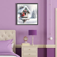 Load image into Gallery viewer, Diamond Painting - Full Round - Cardinal by the cabin (40*40CM)