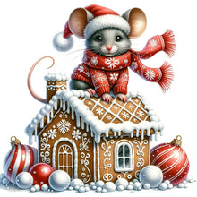 Load image into Gallery viewer, Diamond Painting - Full Round - cookie house mouse (40*40CM)