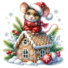 Load image into Gallery viewer, Diamond Painting - Full Round - Cookie Christmas Mouse (40*40CM)