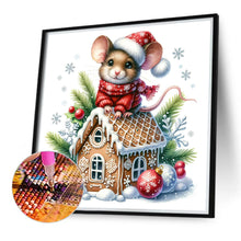 Load image into Gallery viewer, Diamond Painting - Full Round - Cookie Christmas Mouse (40*40CM)
