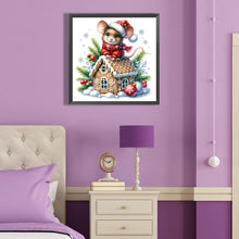 Load image into Gallery viewer, Diamond Painting - Full Round - Cookie Christmas Mouse (40*40CM)