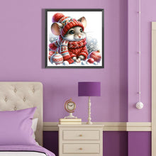 Load image into Gallery viewer, Diamond Painting - Full Round - mouse on snow (40*40CM)
