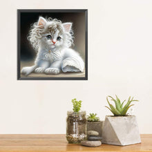 Load image into Gallery viewer, Diamond Painting - Full Square - white cat (30*30CM)