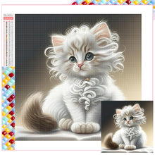 Load image into Gallery viewer, Diamond Painting - Full Square - white cat (30*30CM)