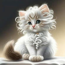 Load image into Gallery viewer, Diamond Painting - Full Square - white cat (30*30CM)