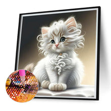 Load image into Gallery viewer, Diamond Painting - Full Square - white cat (30*30CM)