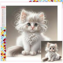 Load image into Gallery viewer, Diamond Painting - Full Square - white cat (30*30CM)