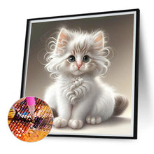 Load image into Gallery viewer, Diamond Painting - Full Square - white cat (30*30CM)