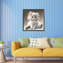 Load image into Gallery viewer, Diamond Painting - Full Square - white cat (30*30CM)