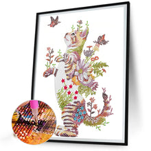Load image into Gallery viewer, Diamond Painting - Partial Special Shaped - Cats, Flowers and Butterflies (30*40CM)