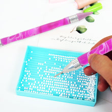 Load image into Gallery viewer, Double-End Manicure Point Drill Pen with Clay Glue Nail Art Tool (Purple)