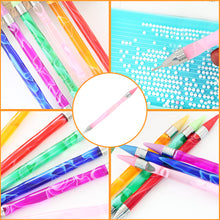 Load image into Gallery viewer, Double-End Manicure Point Drill Pen with Clay Glue Nail Art Tool for Women(Pink)