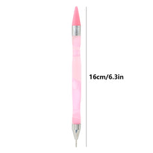 Load image into Gallery viewer, Double-End Manicure Point Drill Pen with Clay Glue Nail Art Tool for Women(Pink)