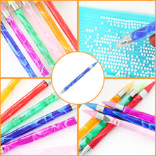 Load image into Gallery viewer, Double-End Manicure Point Drill Pen with Clay Glue Nail Art Tool for Women(Blue)