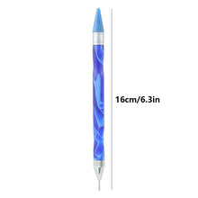 Load image into Gallery viewer, Double-End Manicure Point Drill Pen with Clay Glue Nail Art Tool for Women(Blue)