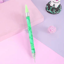 Load image into Gallery viewer, Double-End Manicure Point Drill Pen with Clay Glue Tips Nail Art Tool (Green)