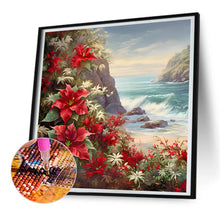 Load image into Gallery viewer, Diamond Painting - Full Round - red flower waves (30*30CM)