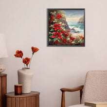 Load image into Gallery viewer, Diamond Painting - Full Round - red flower waves (30*30CM)