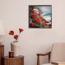 Load image into Gallery viewer, Diamond Painting - Full Round - red flower waves (30*30CM)