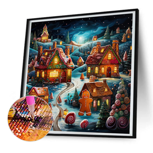 Diamond Painting - Full Round - christmas night (30*30CM)