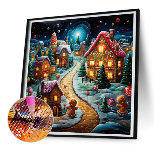 Diamond Painting - Full Round - christmas night (30*30CM)