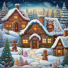 Load image into Gallery viewer, Diamond Painting - Full Round - christmas night (30*30CM)