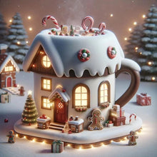 Load image into Gallery viewer, Diamond Painting - Full Round - winter glow cabin (30*30CM)