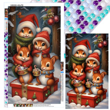 Load image into Gallery viewer, Diamond Painting - Full Round - squirrel family (40*70CM)