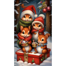 Load image into Gallery viewer, Diamond Painting - Full Round - squirrel family (40*70CM)