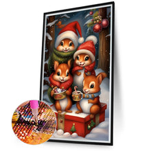 Load image into Gallery viewer, Diamond Painting - Full Round - squirrel family (40*70CM)