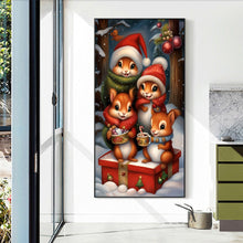 Load image into Gallery viewer, Diamond Painting - Full Round - squirrel family (40*70CM)
