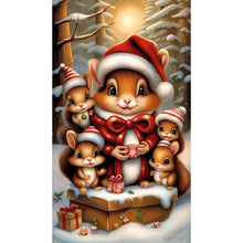 Load image into Gallery viewer, Diamond Painting - Full Round - squirrel family (40*70CM)