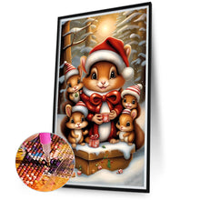 Load image into Gallery viewer, Diamond Painting - Full Round - squirrel family (40*70CM)