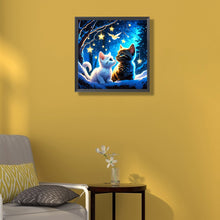 Load image into Gallery viewer, Diamond Painting - Full Round - star cat (50*50CM)