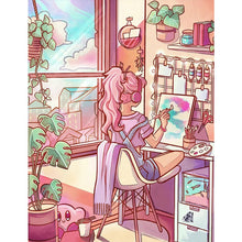 Load image into Gallery viewer, Diamond Painting - Full Round - cartoon girl (50*60CM)
