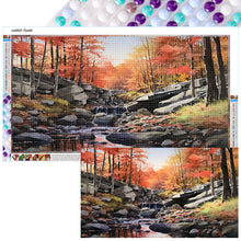 Load image into Gallery viewer, Diamond Painting - Full Round - Flowing Water Stone Forest (70*40CM)
