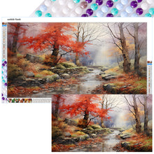 Load image into Gallery viewer, Diamond Painting - Full Round - Flowing Water Stone Forest (70*40CM)