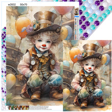 Load image into Gallery viewer, Diamond Painting - Full Round - clown boy (50*70CM)