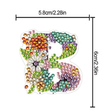 Load image into Gallery viewer, 2 PCS 26 Letters Double Side Diamond Wine Glass Charms Wine Glass Identification