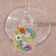 Load image into Gallery viewer, 2 PCS 26 Letters Double Side Diamond Wine Glass Charms Wine Glass Identification