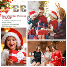 Load image into Gallery viewer, 2 PCS 26 Letters Double Side Diamond Wine Glass Charms Wine Glass Identification