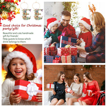 Load image into Gallery viewer, 2 PCS 26 Letters Double Side Diamond Wine Glass Charms Wine Glass Identification