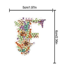 Load image into Gallery viewer, 2 PCS 26 Letters Double Side Diamond Wine Glass Charms Wine Glass Identification