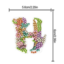 Load image into Gallery viewer, 2 PCS 26 Letters Double Side Diamond Wine Glass Charms Wine Glass Identification