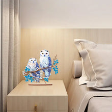 Load image into Gallery viewer, Acrylic Diamond Painting Desktop Decorations for Office Decor(Owl on the Branch)