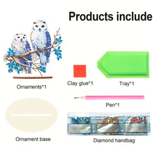 Load image into Gallery viewer, Acrylic Diamond Painting Desktop Decorations for Office Decor(Owl on the Branch)