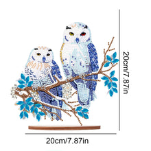 Load image into Gallery viewer, Acrylic Diamond Painting Desktop Decorations for Office Decor(Owl on the Branch)