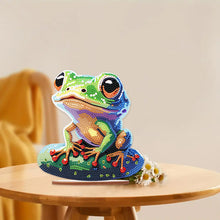 Load image into Gallery viewer, Acrylic Diamond Painting Desktop Decorations for Office Decor (Big-Eyed Frog)