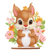 Load image into Gallery viewer, Acrylic Diamond Painting Desktop Decoration for Office Decor(Flower Squirrel #5)