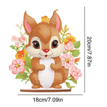Load image into Gallery viewer, Acrylic Diamond Painting Desktop Decoration for Office Decor(Flower Squirrel #5)